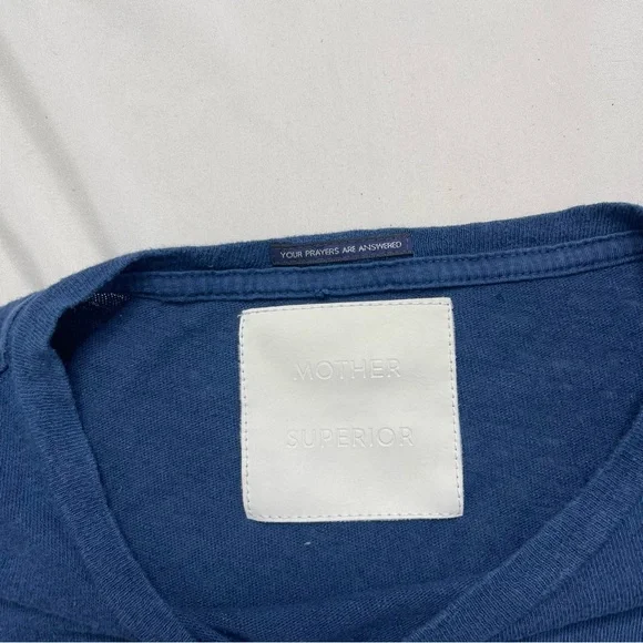MOTHER Blue Short Sleeve Tee - Picture 3 of 5
